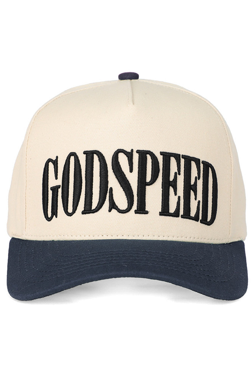 Navy C.C GODSPEED Letter Embroidery Trucker Cap combines classic trucker style with refined embroidered detailing. Featuring breathable mesh panels and an adjustable snapback closure, it ensures a comfortable fit for all-day wear. The bold "GODSPEED" lettering adds a distinctive touch, making this cap a versatile accessory for casual and outdoor looks. Durable and lightweight, it’s designed to keep you cool while elevating your style with expert craftsmanship.