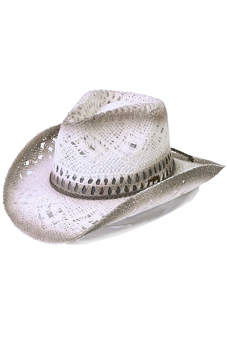 Black C.C KIDS Braided Suede Trim Band Weave Cowboy Hat combines classic western style with durable craftsmanship tailored for children. Featuring a braided suede trim band, this hat offers a refined look while maintaining comfort and fit for young wearers. Its woven design ensures breathability, making it ideal for outdoor activities and everyday wear. Perfect for adding a touch of authentic cowboy flair to any kid’s wardrobe. 