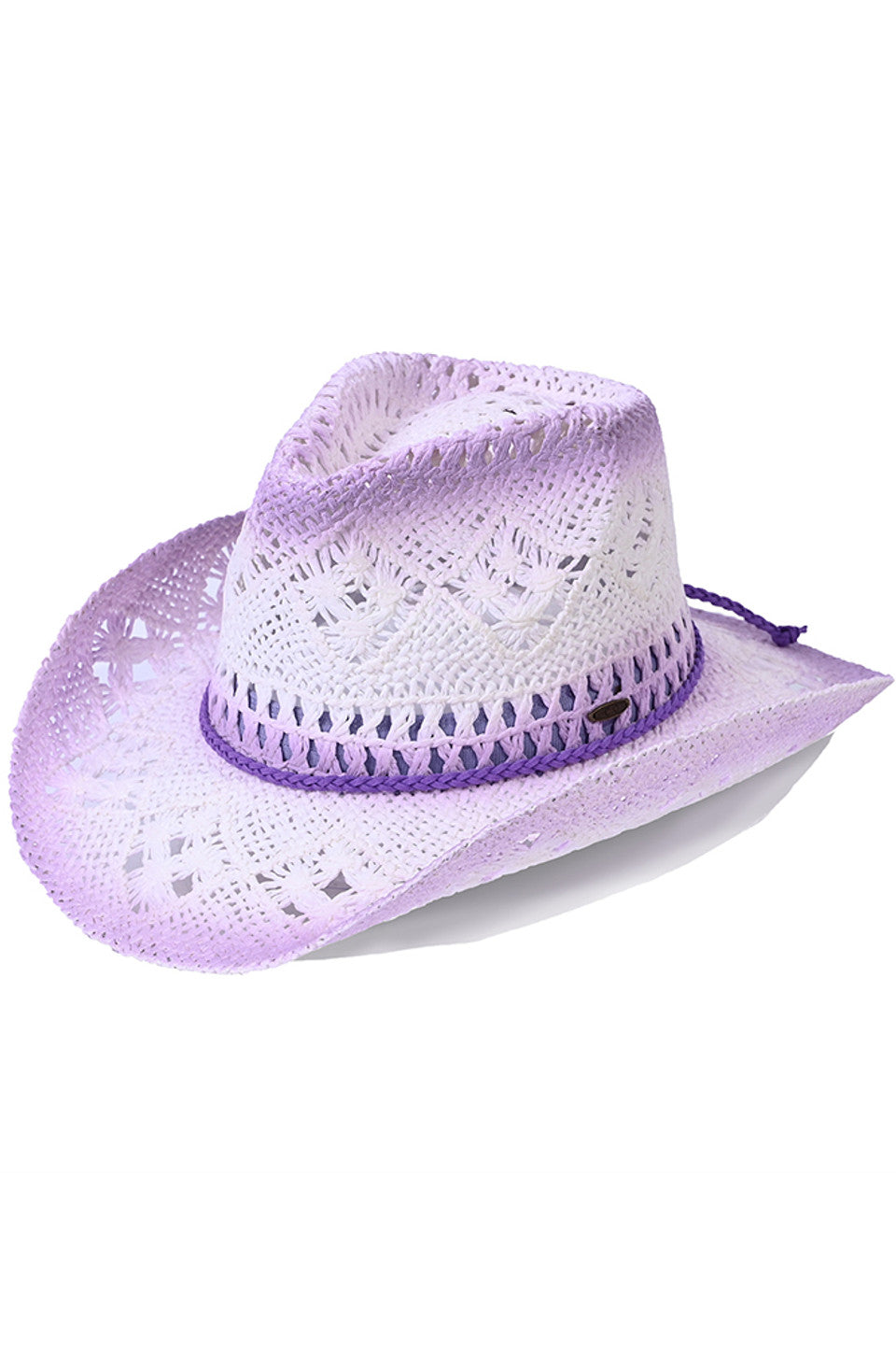 Lavender C.C KIDS Braided Suede Trim Band Weave Cowboy Hat combines classic western style with durable craftsmanship tailored for children. Featuring a braided suede trim band, this hat offers a refined look while maintaining comfort and fit for young wearers. Its woven design ensures breathability, making it ideal for outdoor activities and everyday wear. Perfect for adding a touch of authentic cowboy flair to any kid’s wardrobe. 