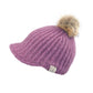 Violet C.C Kids Cable Knitted Brim Beanie Faux Fur Pom Pom Warm Winter Hat; reach for this classic toasty hat to keep you nice and warm in the chilly winter weather, the wintry touch finish to your outfit. Perfect Gift Birthday, Christmas, Holiday, Anniversary, Stocking Stuffer, Secret Santa, Valentine's Day, Loved One, BFF