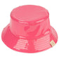 C.C Kids Shiny Reflective Enamel Rain Bucket Hat - Hot Pink - Bucket Hats