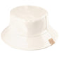 C.C Kids Shiny Reflective Enamel Rain Bucket Hat - Ivory - Bucket Hats