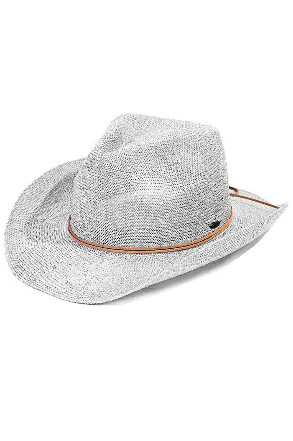 Silver C.C Kids Suede String Band Sequin Cowboy Hat combines classic western style with playful sparkle, designed specifically for children. Crafted from soft suede, it offers comfortable wear while the string band ensures a secure fit. The sequin detailing adds a fun, eye-catching element, making it perfect for dress-up, themed events, or everyday adventures. Durable and stylish, this hat is an expert choice for young cowboys and cowgirls seeking both comfort and flair.