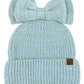 Blue C.C Messy Bun Bow Beanie with Sequins Winter Hat combines functionality with sophisticated style. The specialized opening accommodates ponytails or messy buns, while the sequin embellishments add a touch of glamour. Crafted from premium thermal materials, this winter hat delivers optimal insulation without sacrificing aesthetics. The distinctive bow detail elevates this practical cold-weather essential into a fashion statement piece.