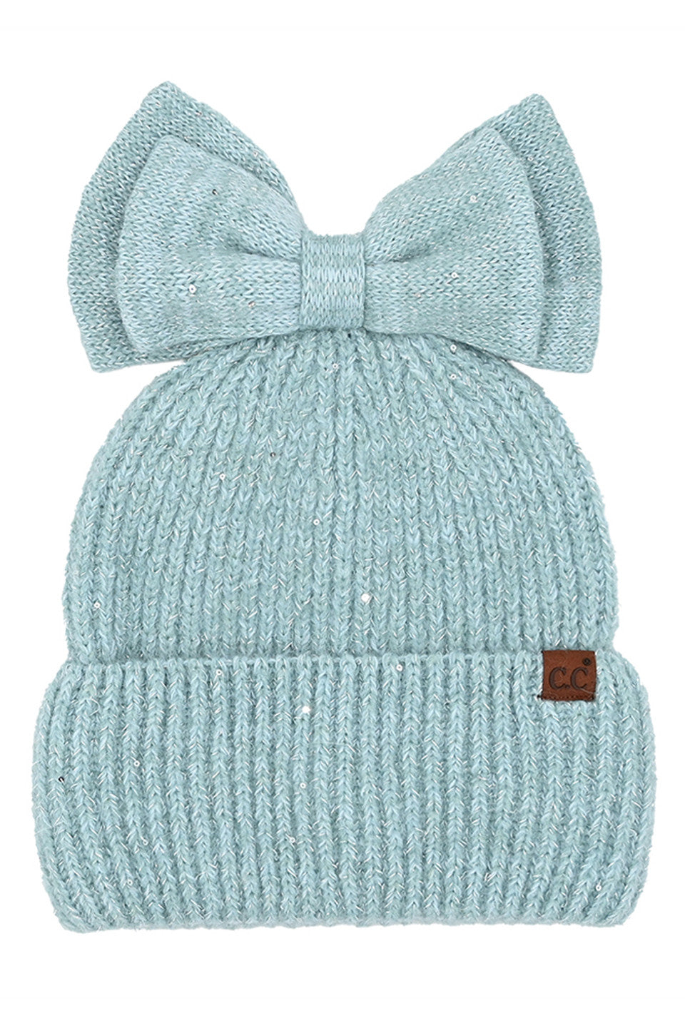 Blue C.C Messy Bun Bow Beanie with Sequins Winter Hat combines functionality with sophisticated style. The specialized opening accommodates ponytails or messy buns, while the sequin embellishments add a touch of glamour. Crafted from premium thermal materials, this winter hat delivers optimal insulation without sacrificing aesthetics. The distinctive bow detail elevates this practical cold-weather essential into a fashion statement piece.