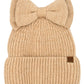 Camel C.C Messy Bun Bow Beanie with Sequins Winter Hat combines functionality with sophisticated style. The specialized opening accommodates ponytails or messy buns, while the sequin embellishments add a touch of glamour. Crafted from premium thermal materials, this winter hat delivers optimal insulation without sacrificing aesthetics. The distinctive bow detail elevates this practical cold-weather essential into a fashion statement piece.
