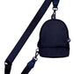 Navy C.C Mini Solid Sling Backpack offers a compact yet functional design, perfect for hands-free convenience. Crafted with durable materials, it ensures long-lasting use while providing secure storage for essentials. Its adjustable strap allows for a comfortable fit, making it ideal for daily errands or travel. This sleek backpack combines practicality with style, delivering expert-level utility in a minimalist package. 