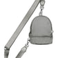 Gray C.C Mini Solid Sling Backpack offers a compact yet functional design, perfect for hands-free convenience. Crafted with durable materials, it ensures long-lasting use while providing secure storage for essentials. Its adjustable strap allows for a comfortable fit, making it ideal for daily errands or travel. This sleek backpack combines practicality with style, delivering expert-level utility in a minimalist package. 