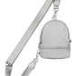 Light_Gray C.C Mini Solid Sling Backpack offers a compact yet functional design, perfect for hands-free convenience. Crafted with durable materials, it ensures long-lasting use while providing secure storage for essentials. Its adjustable strap allows for a comfortable fit, making it ideal for daily errands or travel. This sleek backpack combines practicality with style, delivering expert-level utility in a minimalist package. 