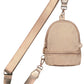 Taupe C.C Mini Solid Sling Backpack offers a compact yet functional design, perfect for hands-free convenience. Crafted with durable materials, it ensures long-lasting use while providing secure storage for essentials. Its adjustable strap allows for a comfortable fit, making it ideal for daily errands or travel. This sleek backpack combines practicality with style, delivering expert-level utility in a minimalist package. 