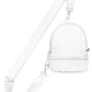 White C.C Mini Solid Sling Backpack offers a compact yet functional design, perfect for hands-free convenience. Crafted with durable materials, it ensures long-lasting use while providing secure storage for essentials. Its adjustable strap allows for a comfortable fit, making it ideal for daily errands or travel. This sleek backpack combines practicality with style, delivering expert-level utility in a minimalist package. 