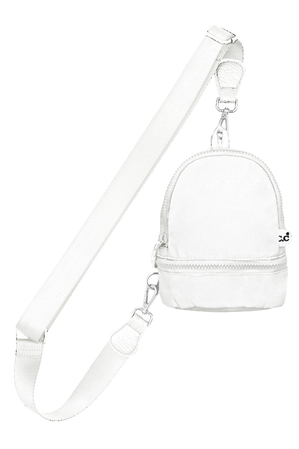 White C.C Mini Solid Sling Backpack offers a compact yet functional design, perfect for hands-free convenience. Crafted with durable materials, it ensures long-lasting use while providing secure storage for essentials. Its adjustable strap allows for a comfortable fit, making it ideal for daily errands or travel. This sleek backpack combines practicality with style, delivering expert-level utility in a minimalist package. 