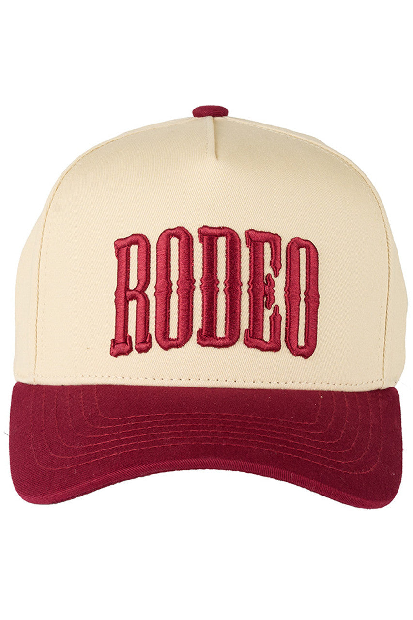 Burgundy C.C RODEO Letter Embroidered Snapback Trucker Hat features meticulously embroidered lettering that maintains its definition through extended wear. The structured front panels provide shape retention, while the breathable mesh back optimizes ventilation. The precision-engineered snapback closure delivers incremental sizing adjustments for optimal comfort, making it suitable for both casual wear and authentic rodeo environments. 