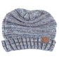 Mint C.C Slouchy Two-Tone Detailed Knitted Beanie Comfy Warm Winter Hat; reach for this classic toasty hat to keep you nice n warm in the chilly winter weather, the wintry touch finish to your outfit. Perfect Gift Birthday, Christmas, Holiday, Anniversary, Stocking Stuffer, Secret Santa, Valentine's Day, Loved One, BFF