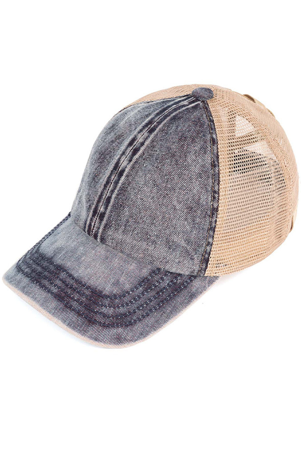 Denim C.C Stone Washed Denim Kid Pony Cap combines durable denim fabric with a stylish stone-washed finish, offering a comfortable and trendy accessory for children. Designed for a secure fit, this cap is perfect for everyday wear, providing both sun protection and a fashionable look that complements casual outfits. Its quality construction ensures long-lasting use, making it an excellent choice for active kids. 