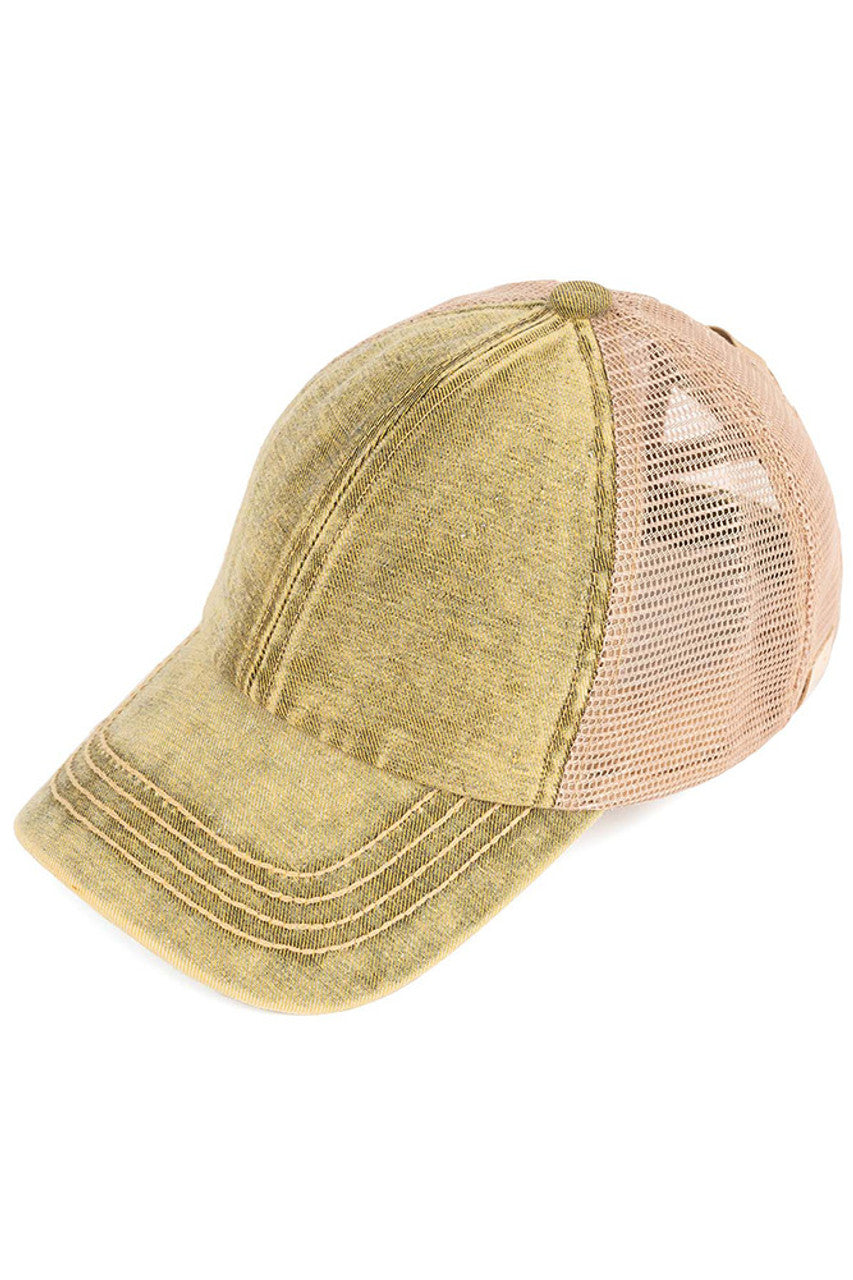 Honey_Mustard C.C Stone Washed Denim Kid Pony Cap combines durable denim fabric with a stylish stone-washed finish, offering a comfortable and trendy accessory for children. Designed for a secure fit, this cap is perfect for everyday wear, providing both sun protection and a fashionable look that complements casual outfits. Its quality construction ensures long-lasting use, making it an excellent choice for active kids. 