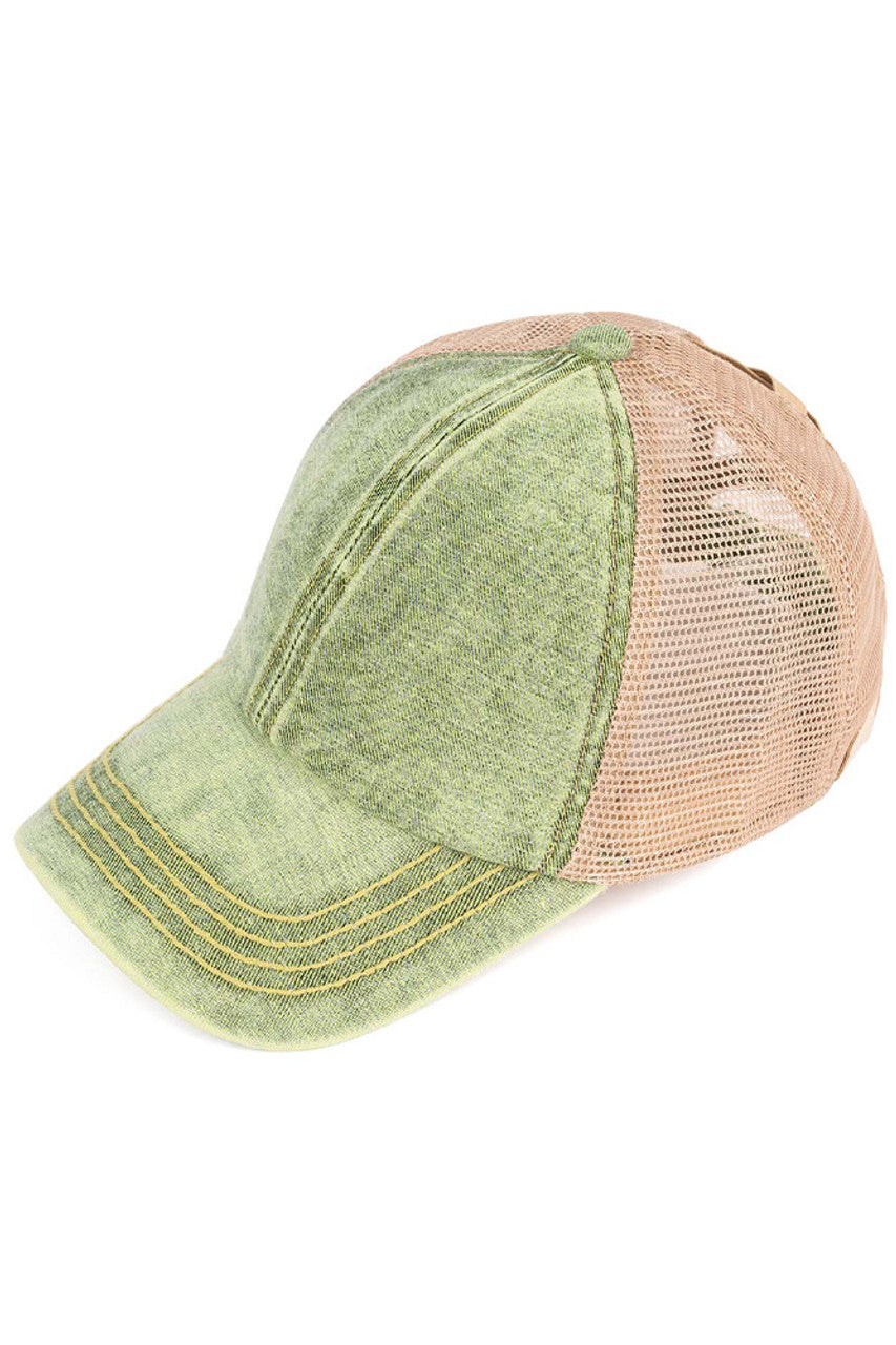 Lime C.C Stone Washed Denim Kid Pony Cap combines durable denim fabric with a stylish stone-washed finish, offering a comfortable and trendy accessory for children. Designed for a secure fit, this cap is perfect for everyday wear, providing both sun protection and a fashionable look that complements casual outfits. Its quality construction ensures long-lasting use, making it an excellent choice for active kids. 