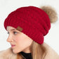 Chili Pepper C.C Decorative Tilted Whip Stitch Slouch Beanie Fur Pom Pom Winter Hat; reach for this classic toasty hat to keep you nice n warm in the chilly winter weather, the wintry touch finish to your outfit. Perfect Gift Birthday, Christmas, Holiday, Anniversary, Stocking Stuffer, Secret Santa, Valentine's Day, Loved One, BFF
