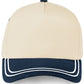 C.C Two Tone with Retro Stripe Cotton Trucker Cap - Navy - Trucker Hat Baseball Cap