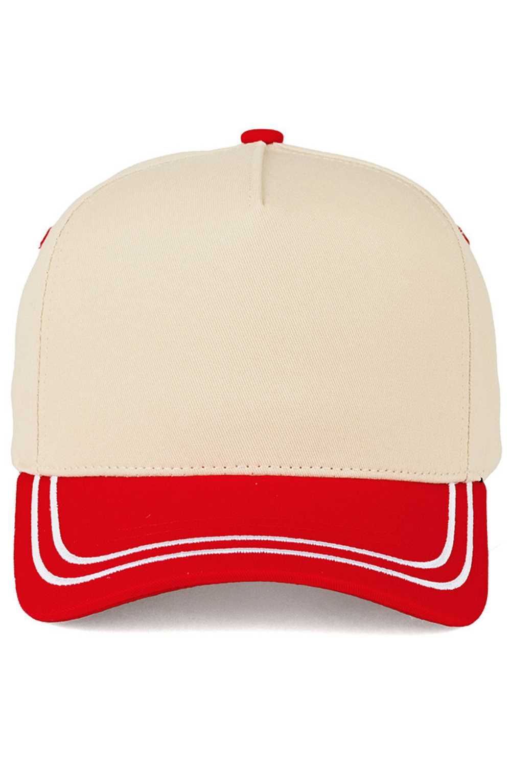 Red This C.C Two Tone with Retro Stripe Cotton Trucker Cap is the definition of understated cool. Crafted from breathable canvas with a structured crown and curved brim, it‚Äôs the perfect throw-on-and-go hat for everyday errands, long drives, or laid-back weekends. The two-tone color block design adds a modern twist, while the adjustable snapback ensures all-day comfort and fit.