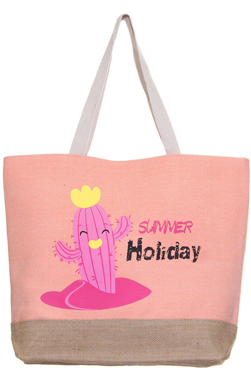 Cactus Beach Bag combines durability with style, crafted from sturdy materials to withstand sandy shores and sunny days. Its spacious interior offers ample room for towels, sunscreen, and essentials, while the unique cactus design adds a distinctive, trendy touch. Ideal for beach outings, this bag ensures both practicality and a fashionable statement. 