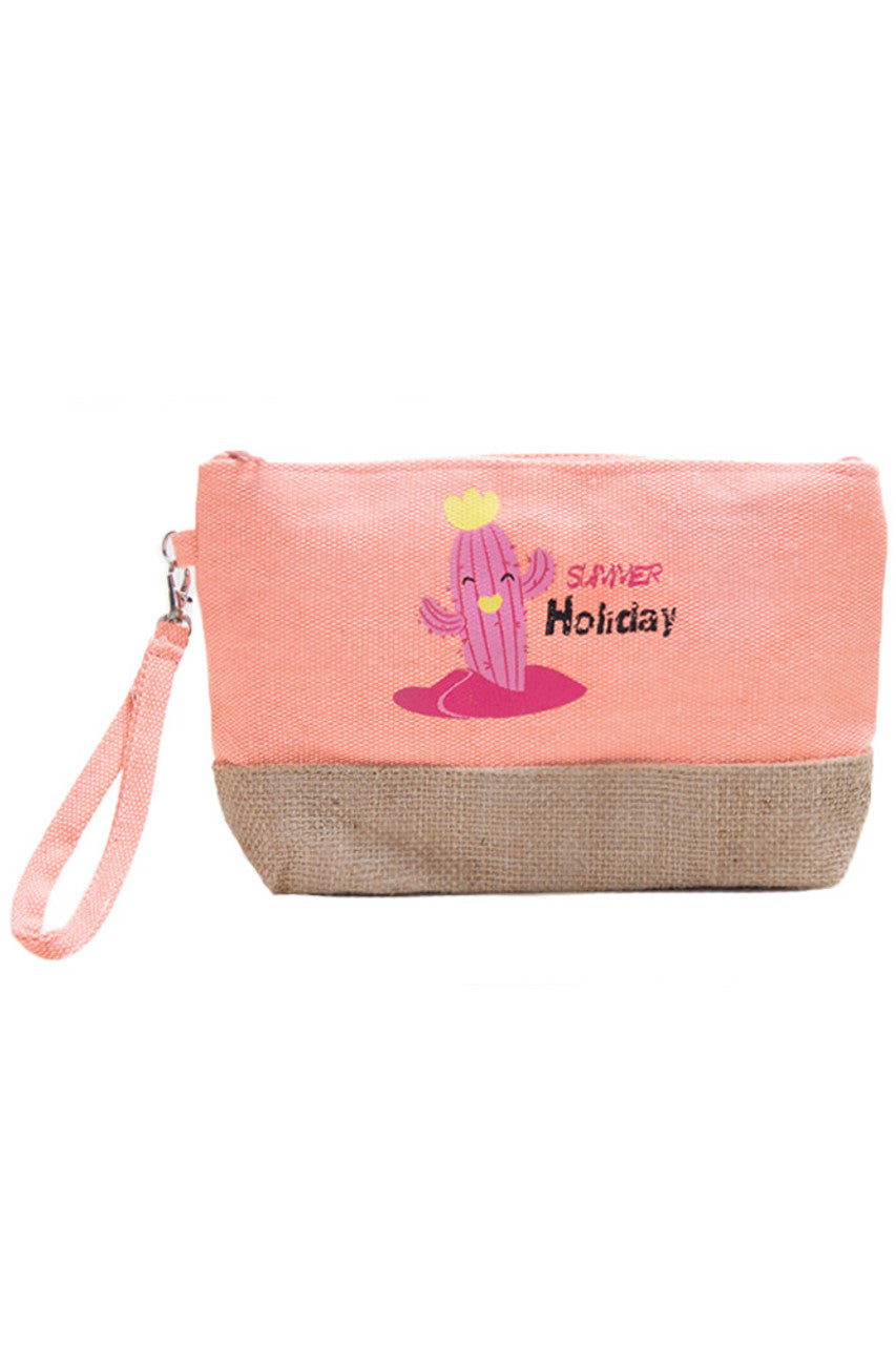Cactus Beach Bag Pouch offers a stylish and practical solution for organizing your essentials at the beach. Crafted with durable materials, it provides secure storage for small items like keys, sunscreen, and sunglasses, keeping them easily accessible and protected from sand and moisture. Its compact design fits seamlessly inside larger beach bags, enhancing convenience without adding bulk. Ideal for those who value both function and fashion during their seaside outings. 