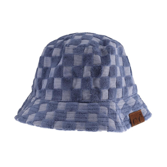 Denim Checkered Pattern Terry Cloth C.C Bucket Hat combines classic style with exceptional comfort. Crafted from soft terry cloth, this hat offers a lightweight, breathable fit ideal for all-day wear. Its distinctive checkered design adds a timeless, versatile touch, making it suitable for both casual outings and stylish ensembles. Durable and easy to care for, this bucket hat is a practical accessory that enhances your wardrobe with expert-level fashion and function. 