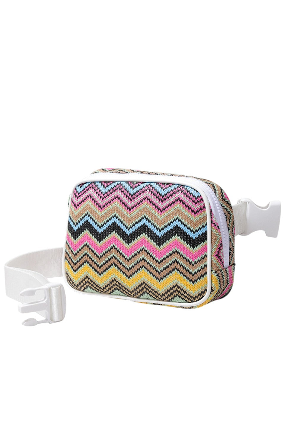 Chevron Pattern Straw Sling Bag features a meticulously woven design that highlights its unique chevron motif. Made from high-quality straw, this bag offers durability and a lightweight feel, perfect for hands-free convenience. Its adjustable sling strap ensures a comfortable fit, while the secure closure protects your belongings. Ideal for both casual and stylish occasions, this bag combines expert craftsmanship with timeless appeal.