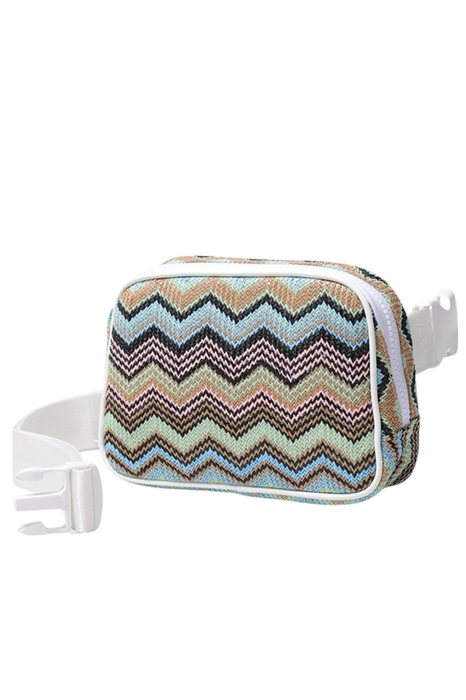 Chevron Pattern Straw Sling Bag features a meticulously woven design that highlights its unique chevron motif. Made from high-quality straw, this bag offers durability and a lightweight feel, perfect for hands-free convenience. Its adjustable sling strap ensures a comfortable fit, while the secure closure protects your belongings. Ideal for both casual and stylish occasions, this bag combines expert craftsmanship with timeless appeal.