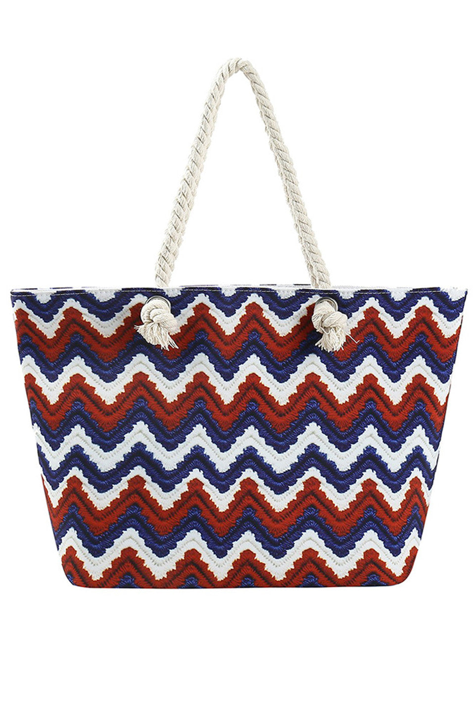 Multi Chevron Print Beach Tote Bag combines stylish design with practical functionality. Crafted with durable materials, it offers ample space for your beach essentials, while the distinctive chevron pattern adds a modern touch. Lightweight and easy to carry, this tote is ideal for beach outings, ensuring your belongings stay organized and accessible. Its sturdy construction guarantees long-lasting use, making it a reliable companion for your seaside adventures. 