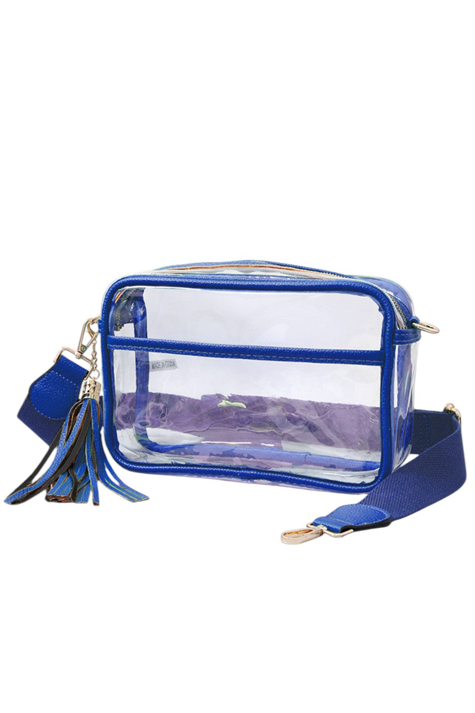 Clear PU Cross Body Camera Bag offers a sleek, transparent design crafted from durable polyurethane, providing both style and protection for your camera gear. Its crossbody strap ensures comfortable, hands-free carrying, while the clear material allows quick visibility of contents for easy access. Ideal for photographers seeking a practical yet modern solution to transport and safeguard their equipment.