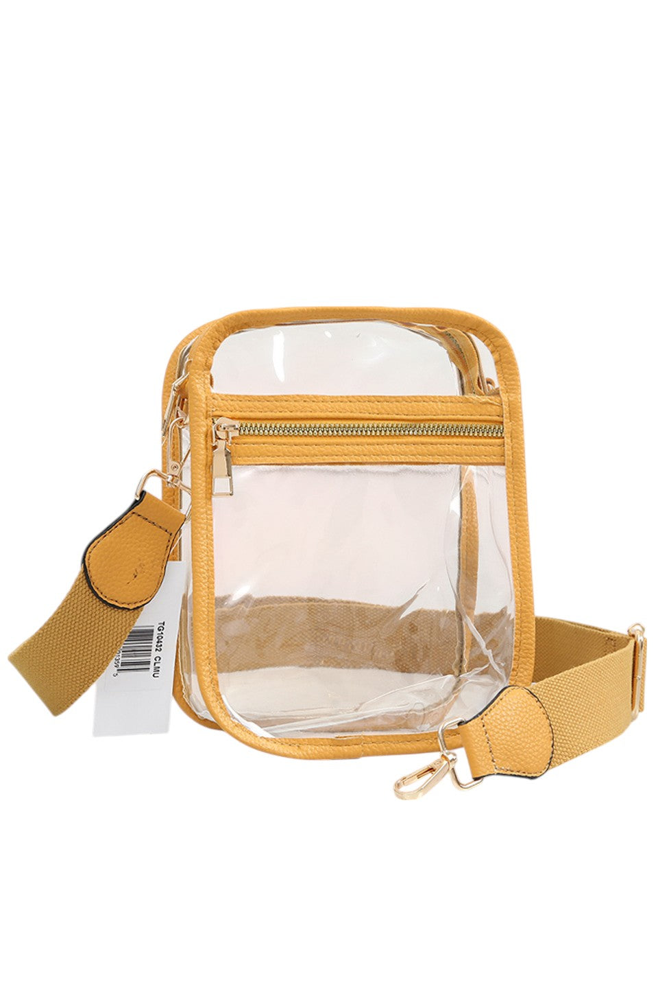 Clear PU Cross Body Mini Bag features a sleek, modern design crafted from durable, transparent polyurethane. Its compact size is perfect for carrying essentials while keeping your hands free. The adjustable strap ensures comfortable wear, making it ideal for both daily use and special occasions where style and convenience are paramount. This bag combines practicality with a minimalist aesthetic, allowing you to showcase your belongings with confidence and ease. 
