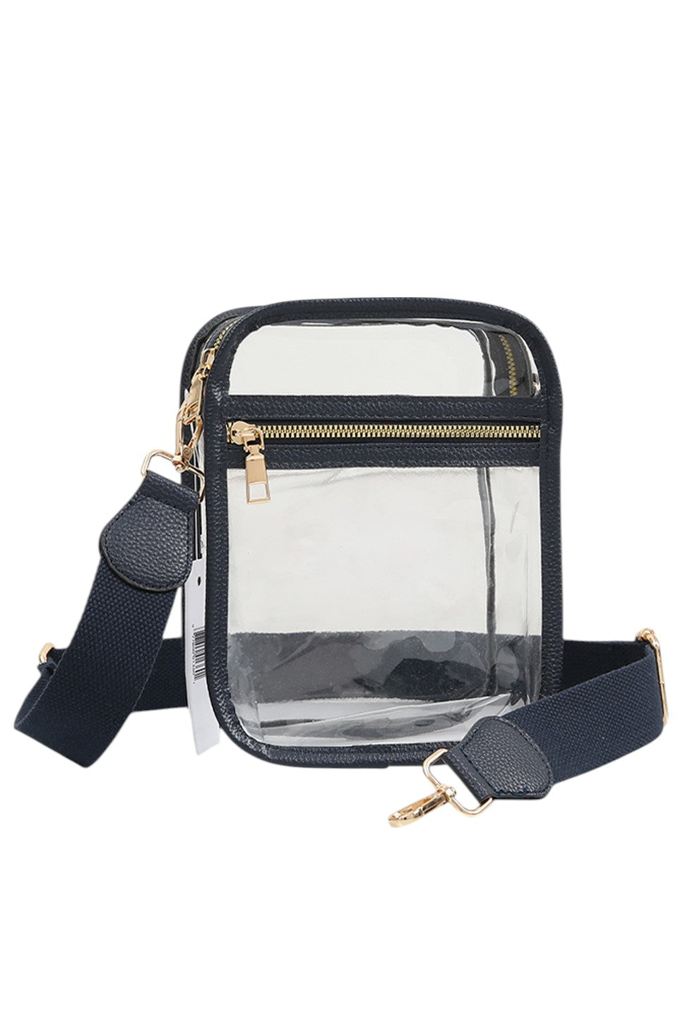 Clear PU Cross Body Mini Bag features a sleek, modern design crafted from durable, transparent polyurethane. Its compact size is perfect for carrying essentials while keeping your hands free. The adjustable strap ensures comfortable wear, making it ideal for both daily use and special occasions where style and convenience are paramount. This bag combines practicality with a minimalist aesthetic, allowing you to showcase your belongings with confidence and ease. 
