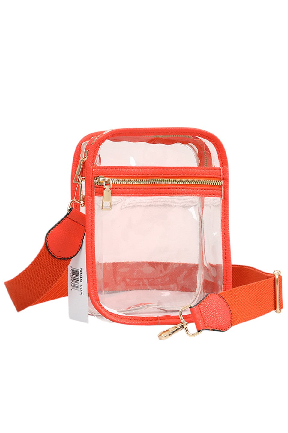 Clear PU Cross Body Mini Bag features a sleek, modern design crafted from durable, transparent polyurethane. Its compact size is perfect for carrying essentials while keeping your hands free. The adjustable strap ensures comfortable wear, making it ideal for both daily use and special occasions where style and convenience are paramount. This bag combines practicality with a minimalist aesthetic, allowing you to showcase your belongings with confidence and ease. 