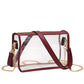 Women's Clear Rectangle Stadium Concert Crossbody Bag