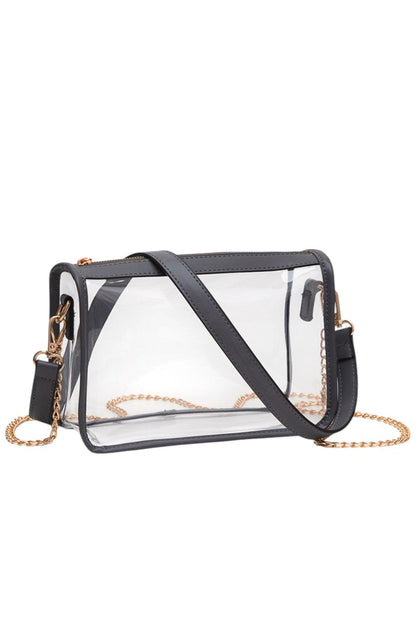 Women's Clear Rectangle Stadium Concert Crossbody Bag