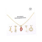 Gold Cocktail Rhinestone Embellished Lipstick Lips Heart Pearl Sunflower Interchangeable Pendant Necklace, Get ready with these Rhinestone Embellished Lipstick Lips Heart Pearl Sunflower Interchangeable Pendant Necklace, put on a pop of color to complete your ensemble. Perfect for adding just the right amount of shimmer & shine and a touch of class to special events. Perfect Birthday Gift, Anniversary Gift, Mother's Day Gift, Graduation Gift.
