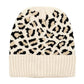 Beige Leopard Pattern Ribbed Knit Cuff Beanie Hat before running out the door reach for this toasty beanie to keep you incredibly warm. Fun accessory, it's the autumnal touch to finish your ensemble. Birthday Gift, Christmas Gift, Anniversary Gift, Regalo Navidad, Regalo Cumpleanos, Regalo Dia del Amor, Valentine's Day Gift