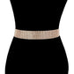 Topaz Crystal Accented Rhinestone Embellished Belt Glamorous Rhinestone Belt, luminous crystals add luxurious shine to this eye-catching rhinestone belt, dare to dazzle with this radiant accessory, coordinates with any ensemble, ideal for Bride, Wedding, Prom, Sweet 16, Quinceanera, Graduation, Party, Cocktail. Perfect Gift.