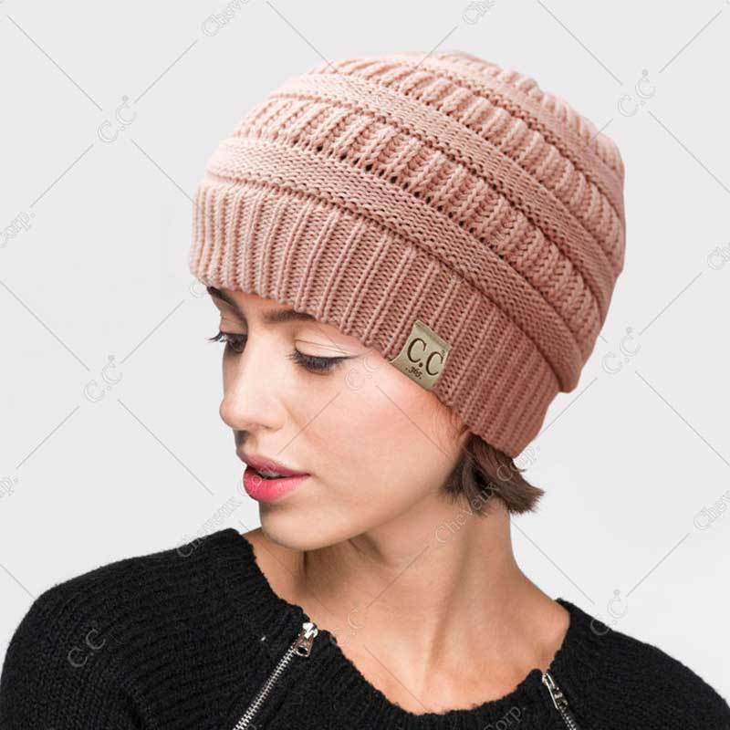 C.C Cotton Knit Beanie Hat