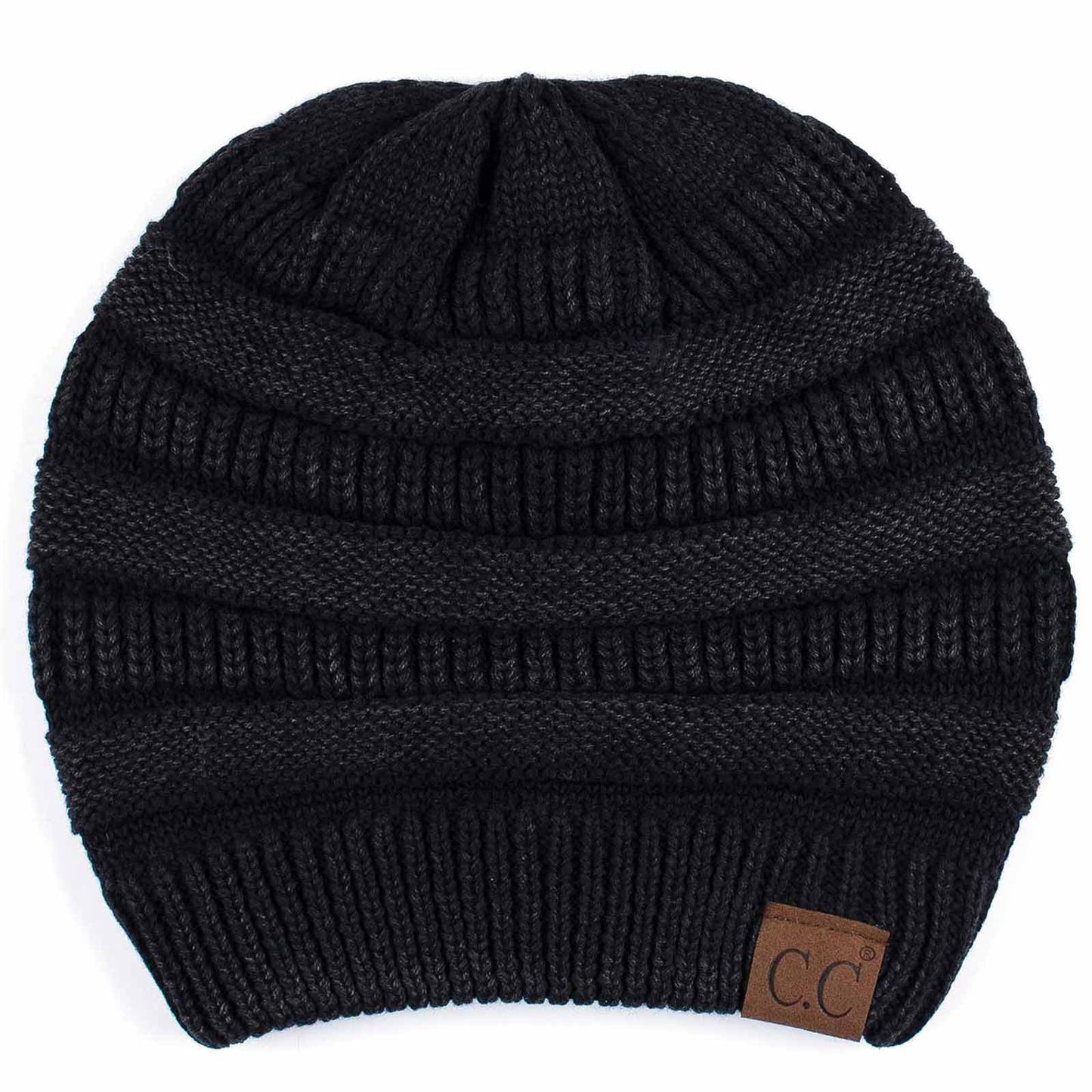 C.C Stone Washed Cotton Knit Beanie Hat