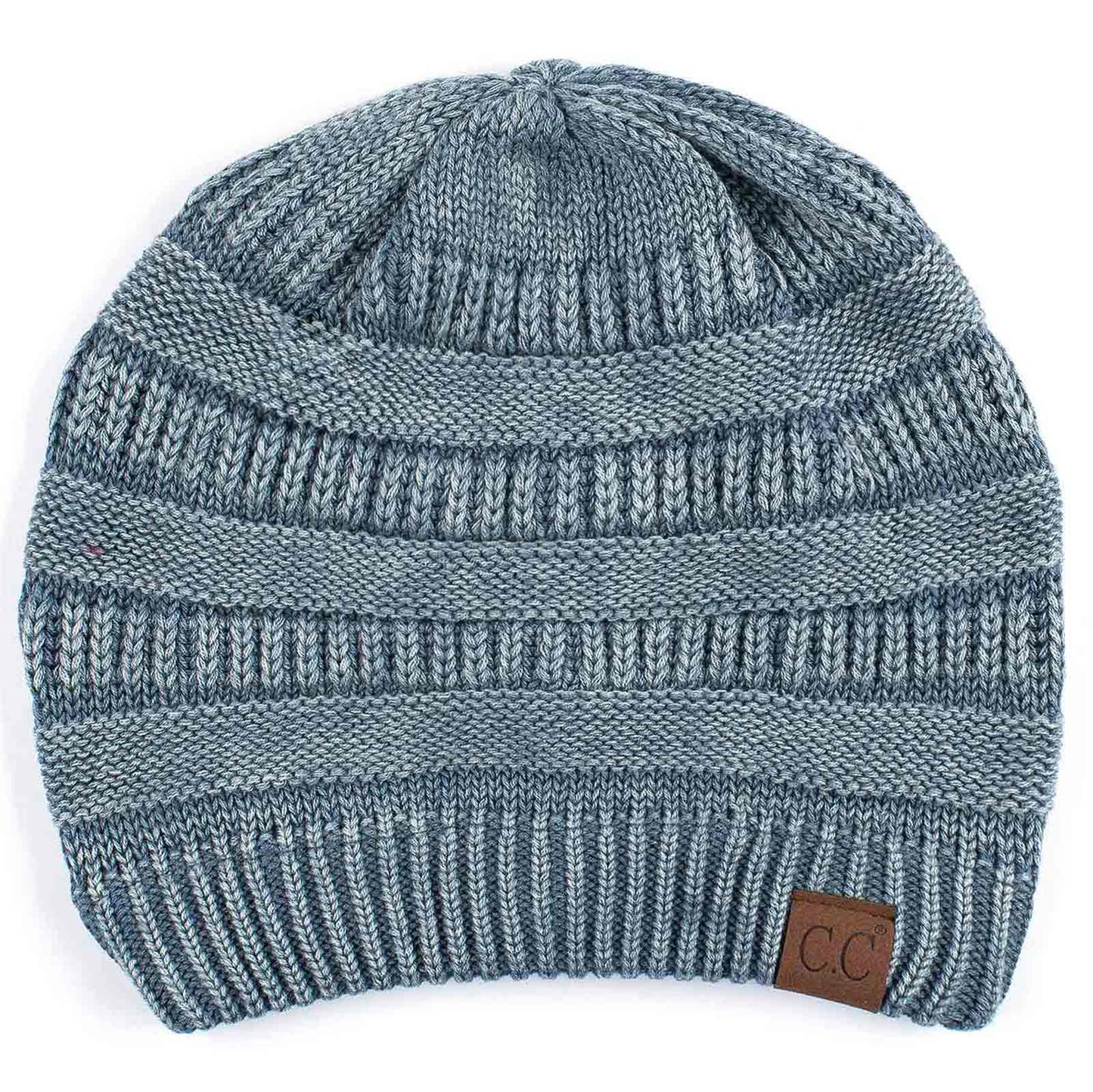 C.C Stone Washed Cotton Knit Beanie Hat