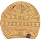 C.C Stone Washed Cotton Knit Beanie Hat