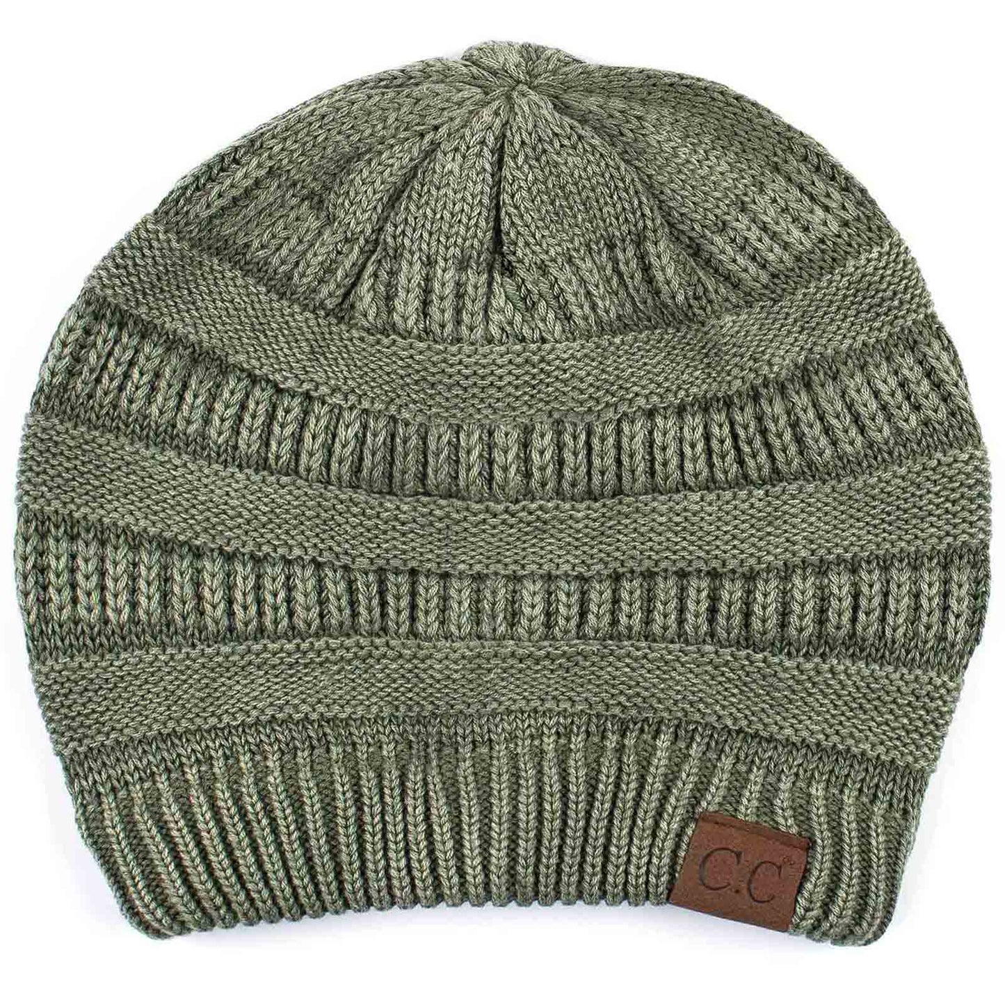 C.C Stone Washed Cotton Knit Beanie Hat