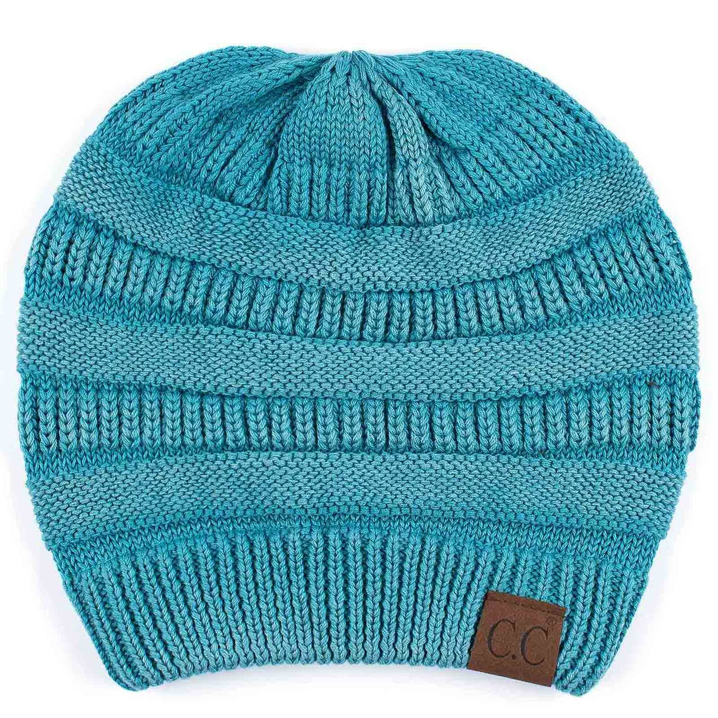 C.C Stone Washed Cotton Knit Beanie Hat