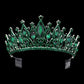 Emerald Green Marquise Stone Accented Princess Tiara is exquisitely crafted with a marquise-cut stone set in a sleek metal band, this timeless piece adds a touch of classic elegance to any special occasion. Perfect for bringing a touch of regal elegance, shimmer and shine on your wedding day, Prom, Sweet 16, Quincenera, Novia