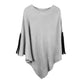 Gray  Fall Winter Sleeves Detailed Poncho, the perfect accessory, luxurious, trendy, super soft chic capelet, keeps you warm and toasty. You can throw it on over so many pieces elevating any casual outfit! Perfect Gift for Wife, Mom, Birthday, Holiday, Christmas, Anniversary, Fun Night Out