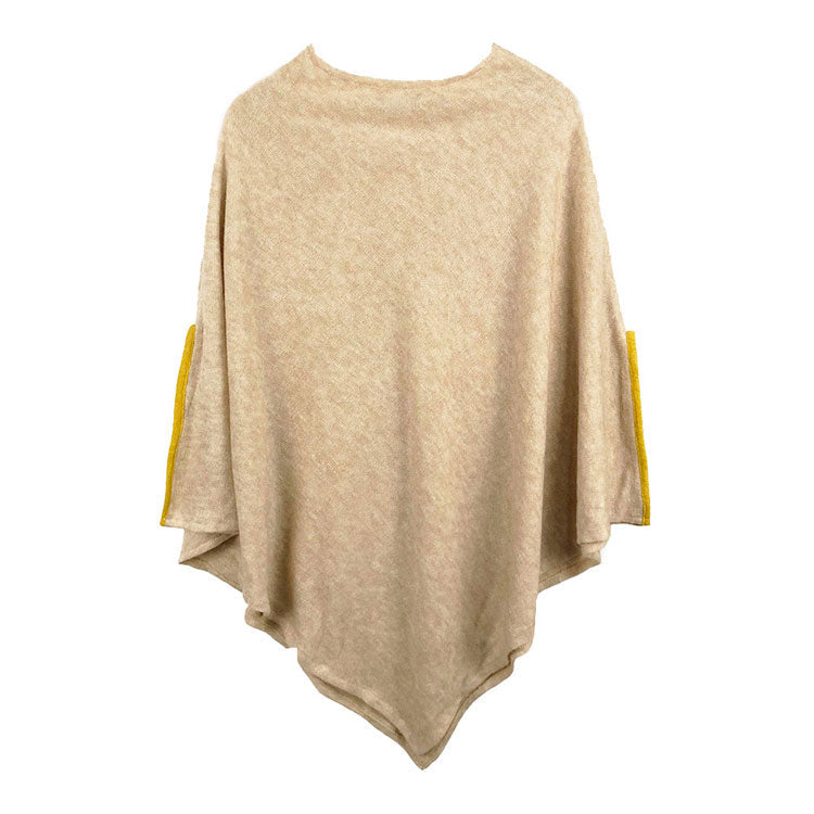 Ivory  Fall Winter Sleeves Detailed Poncho, the perfect accessory, luxurious, trendy, super soft chic capelet, keeps you warm and toasty. You can throw it on over so many pieces elevating any casual outfit! Perfect Gift for Wife, Mom, Birthday, Holiday, Christmas, Anniversary, Fun Night Out