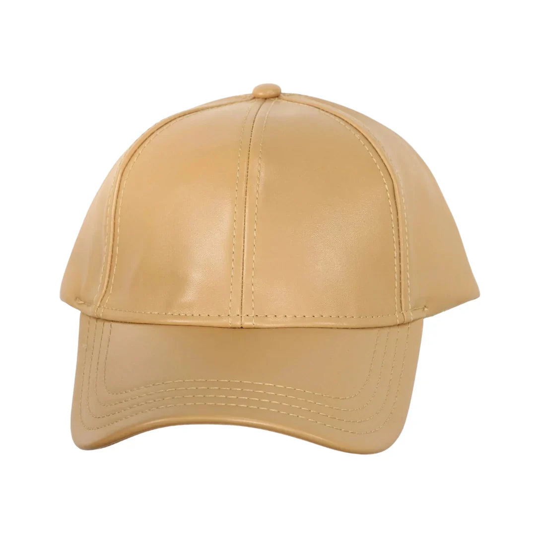 Carmel Faux Leather CC Ball Cap offers a refined blend of durability and style, crafted from high-quality faux leather for a sleek, polished appearance. Designed with expert attention to detail, this cap features a structured fit that maintains its shape while providing a comfortable fit. The subtle CC emblem adds a sophisticated accent, making it an ideal accessory for elevating casual and contemporary outfits with a touch of elegance. 