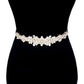 Clear Gold Floral Sash Ribbon Bridal Wedding Belt Headband. A timeless selection, this sparkling rhinestone, Bridal Belt, Rhinestone Belt, Bridal Belt Sash, Wedding Belt is exceptionally elegant, adding an exquisite detail to your wedding dress or tie it on your hair for a glamorous to any outfit.